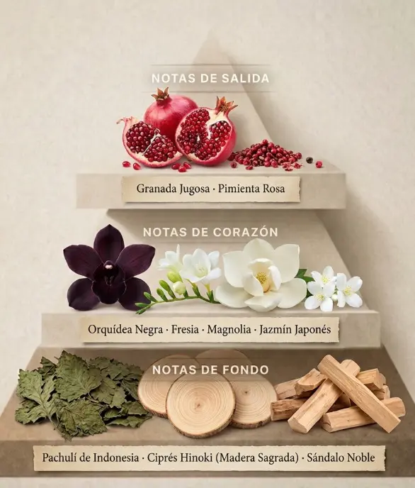 Flor de Fuego Olfactory Pyramid — Luzaris