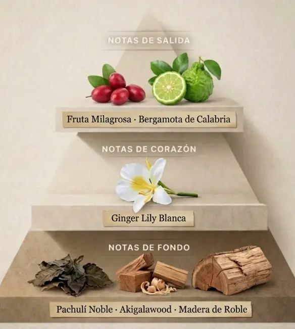 Pirámide olfativa Nobleza Intense — Luzaris